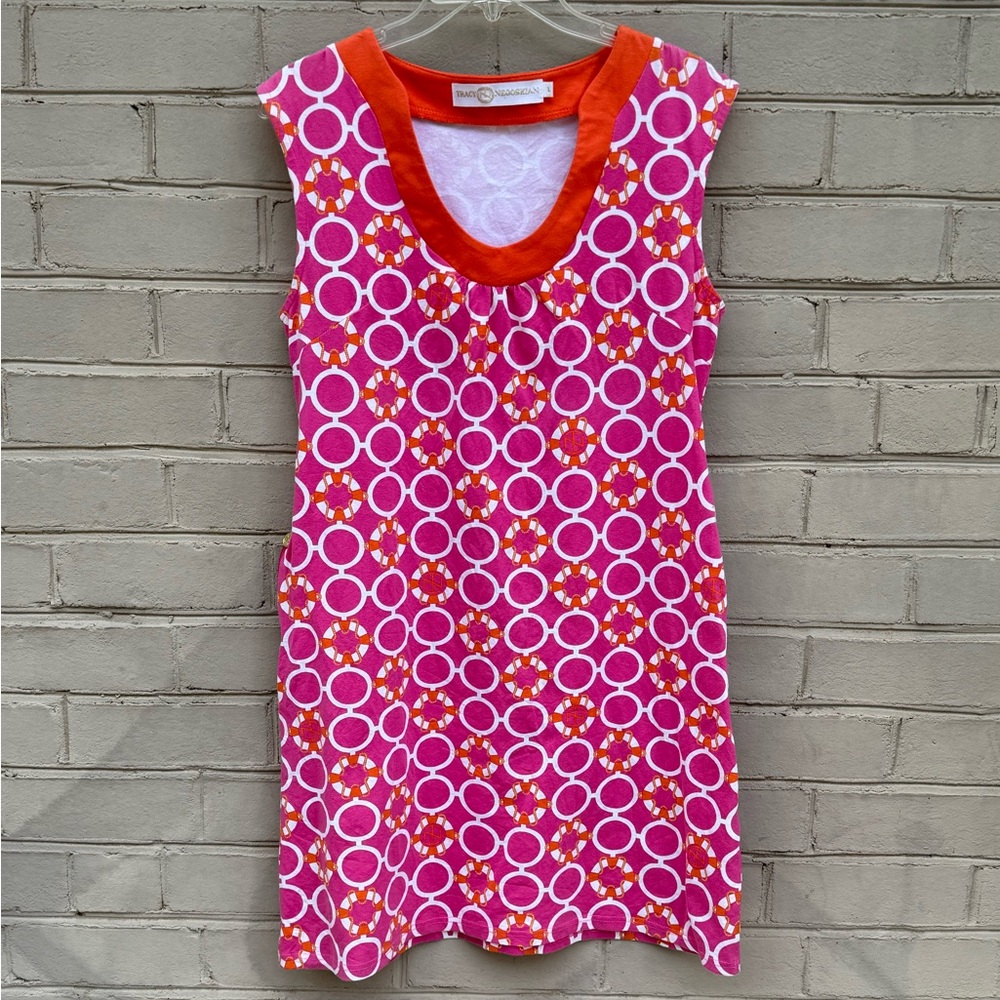 EUC Tracy Negoshian Pink Sleeveless Sundress Size L